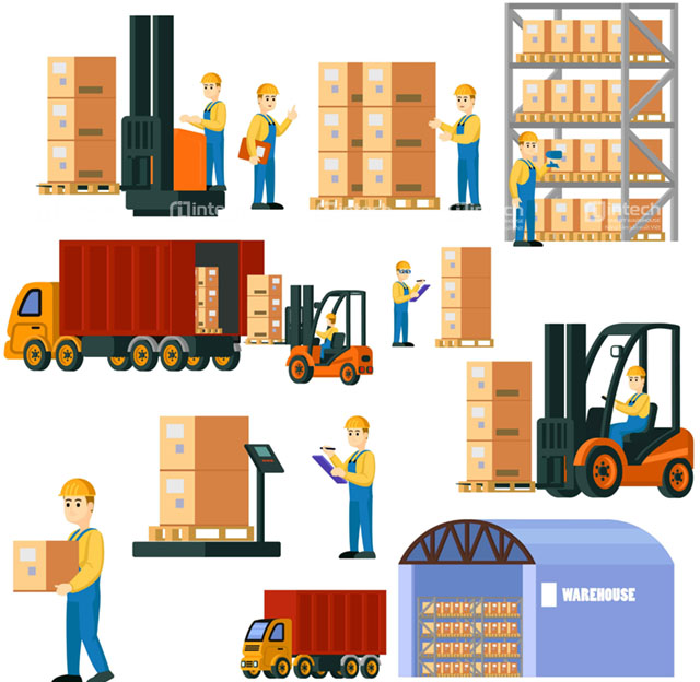 Khu vực xử lý đơn hàng và xuất kho