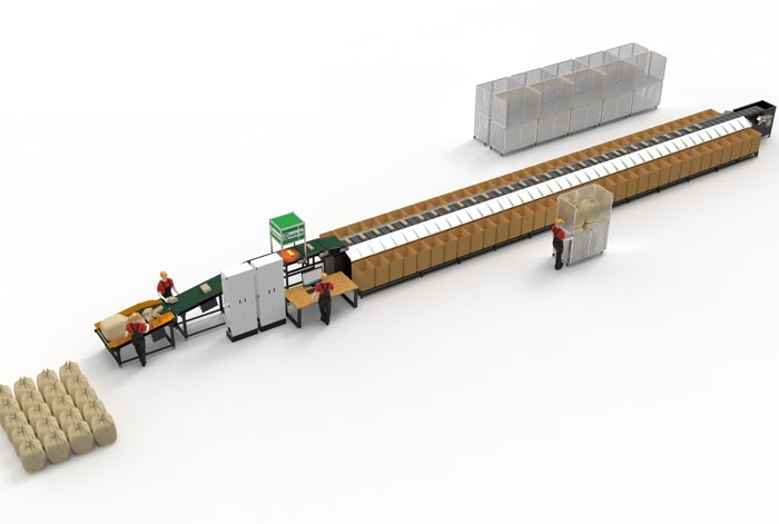 day chuyen phan loai vertical crossbelt